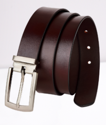 Azibo Men Casual, Formal, Party, Evening 100% Genuine Leather Brown Belt