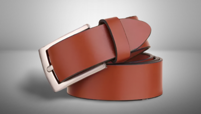 Azibo Men Casual, Formal, Party, Evening 100% Genuine Leather Tan Belt