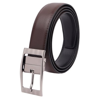 AZIBO FORMAL, CASUAL, PARTY BROWN, BLACK TAXES LEATHERITE REVERSIBLE BELT